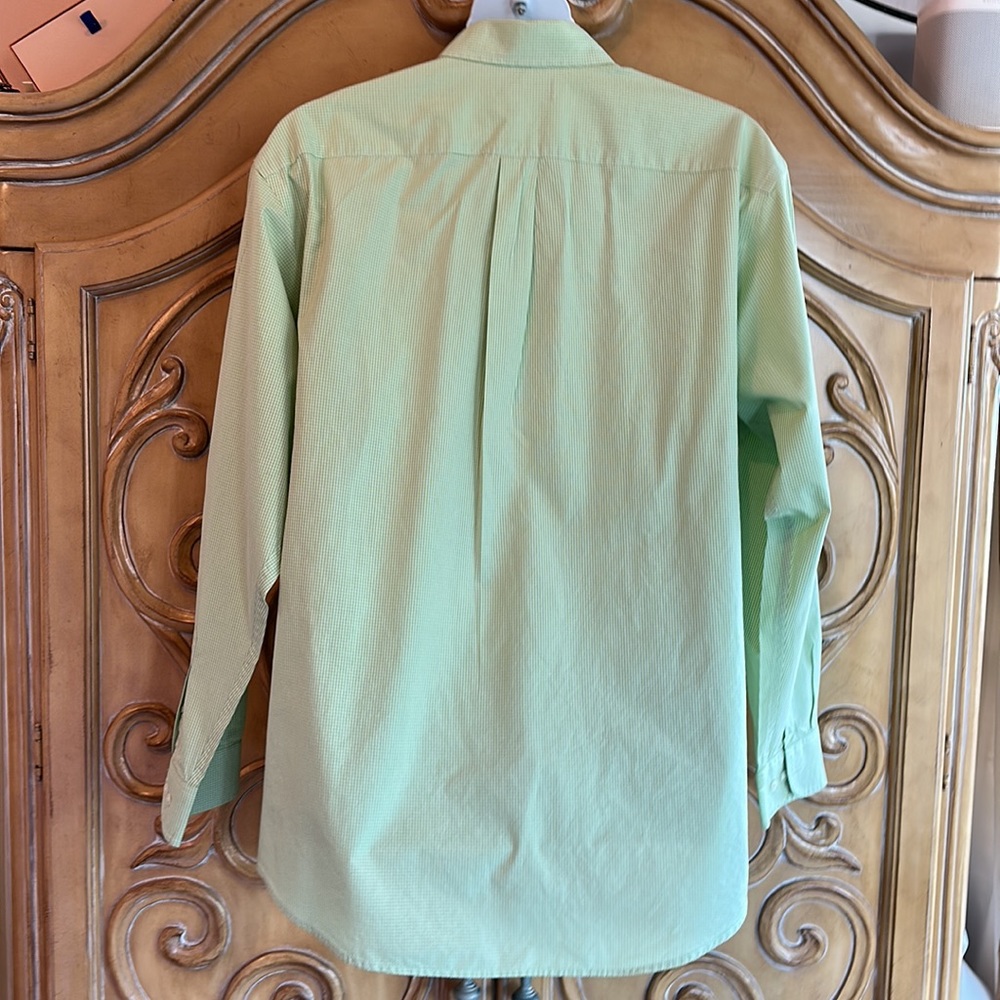 Roundtree & Yorke Lime Checked Button Down - image 4